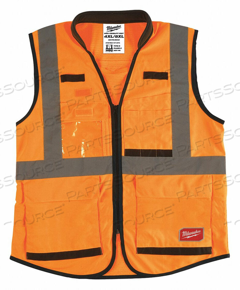 OEM#: 48-73-5094SAFETY VEST HIGH VISIBILITY ORANGE by Milwaukee Electric Tools