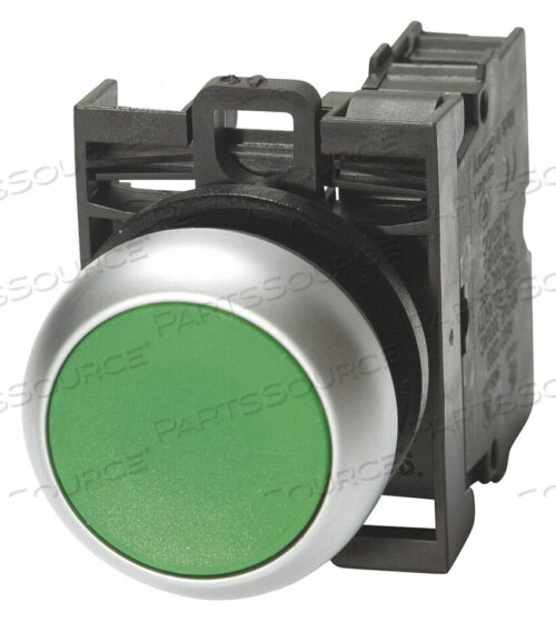 OEM#: M22-D-G-K01NON-ILL MOM PB SIL-BZL FLSH GRN 2NO by Eaton