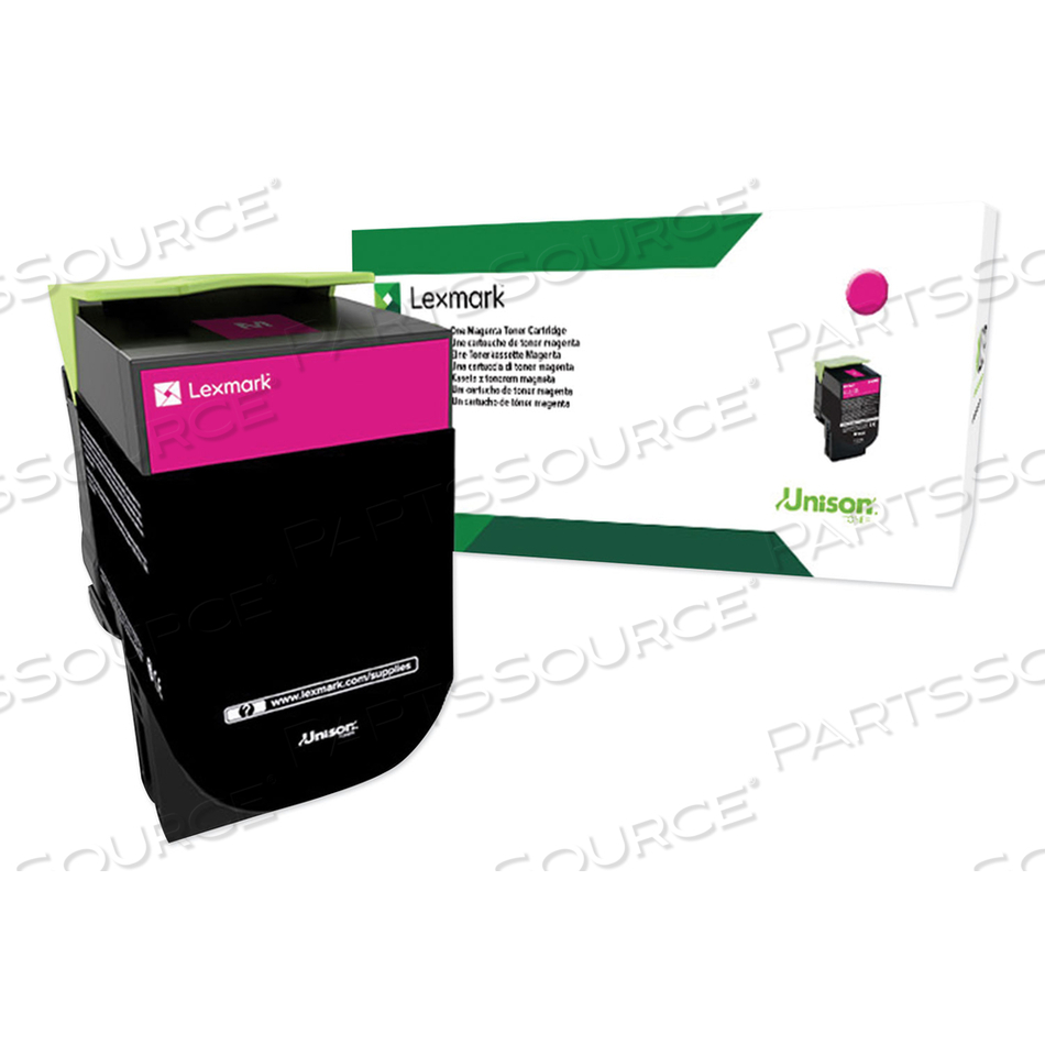 OEM#: 80C0XMG80C0XMG RETURN PROGRAM EXTRA HIGH-YIELD TONER, 4,000 PAGE-YIELD, MAGENTA, TAA COMPLIANT by Lexmark