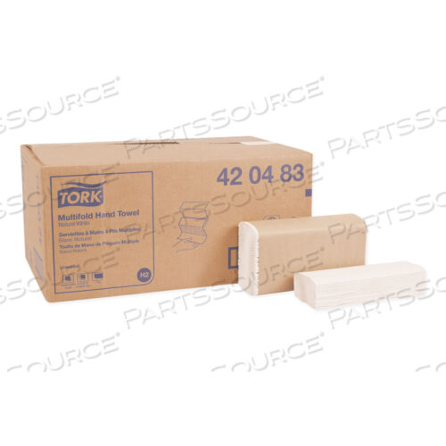 ПОЛОТЕНЦА МНОГОСЛОЖНОГО СЛОЖЕНИЯ, 9,13 X 9,5, ЕСТЕСТВЕННЫЙ БЕЛЫЙ, 250 ШТ./УПАКОВКА, 16 УПАКОВОК/КОРОБКА