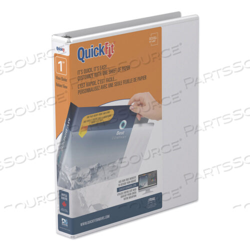 OEM#: 87010ПАПКА-ПОДПИСКА QUICKFIT С D-ОБРАЗНЫМИ КОЛЬЦАМИ, 3 КОЛЬЦА, 1 ВМЕСТИМОСТЬ, 11 X 8,5, БЕЛАЯ от Stride