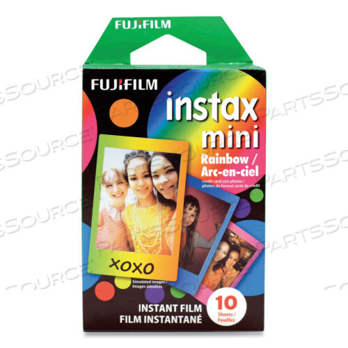 OEM#: 16437401Фонарь моментальной печати INSTAX MINI RAINBOW, 800 ASA, ЦВЕТНОЙ, 10 ЛИСТОВ от Fujifilm (бытовая электроника)