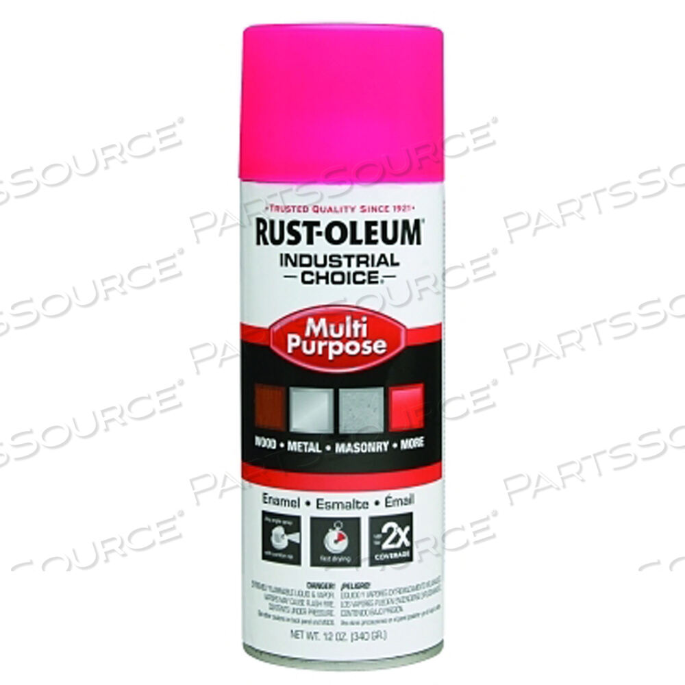 OEM#: 1659830INDUSTRIAL CHOICE 1600 SYSTEM ENAMEL AEROSOLS, 12 OZ, ФЛУОРЕСЦЕНТНО-РОЗОВЫЙ, ВЫСОКИЙ ГЛЯНЕЦ от Rust-Oleum