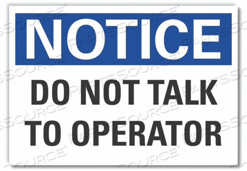 FACILITY SIGN 5 WX3-1/2 H 0.001 THICK