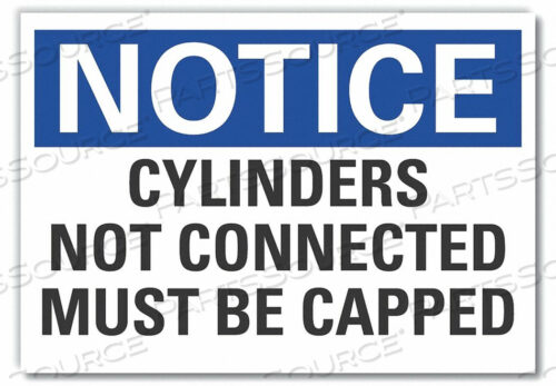 NOTICE SIGN 10 W X 7 H 0.001 THICK