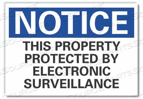 ЗНАК ОБЪЯВЛЕНИЯ 5 Ш X 3-1/2 В ТОЛЩИНА 0,001