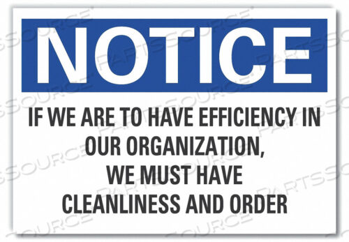 NOTICE SIGN 5 W X 3-1/2 H 0.001 THICK