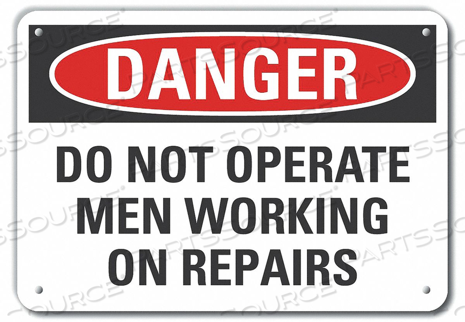 OEM#: LCU4-0556-RA_14X10ЗНАК ОПАСНОСТИ 14 Ш X 10 В ТОЛЩИНА 0,040 от Lyle Signs Inc.