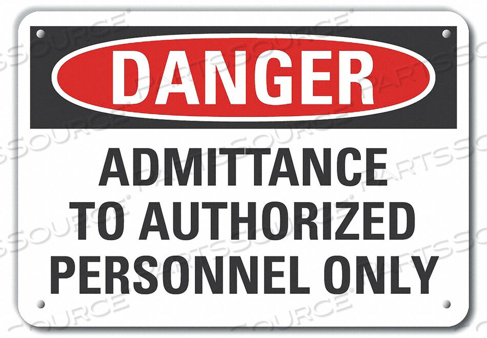 OEM#: LCU4-0573-NA_14X10ЗНАК ОПАСНОСТИ 14 Ш X 10 В ТОЛЩИНА 0,040 от Lyle Signs Inc.