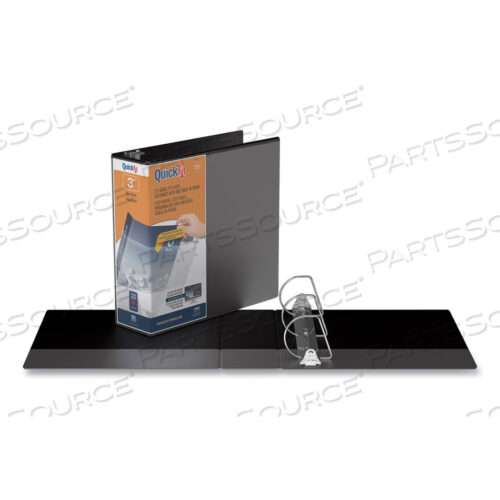 КАССЕТА QUICKFIT D-RING VIEW, 3 КОЛЬЦА, ВМЕСТИМОСТЬ 3, 11 X 8,5, ЧЕРНАЯ