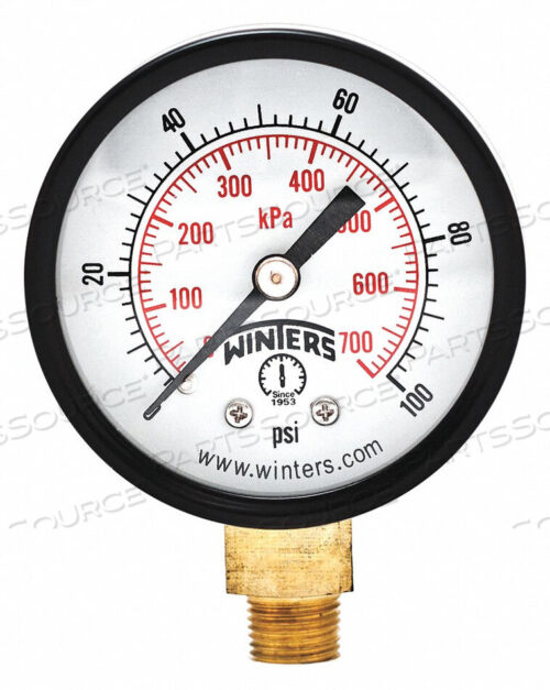 OEM#: PEM208ECONOMY 2 0-100 PSI/KPA 1/8 NPT BTM от Winters Instruments