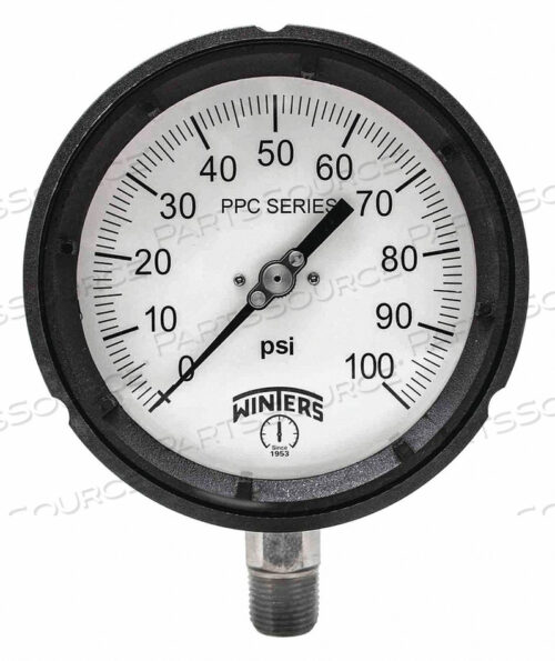 ПРОЦЕСС 4.5 0-100 PSI 1/2 NPT ST/ST