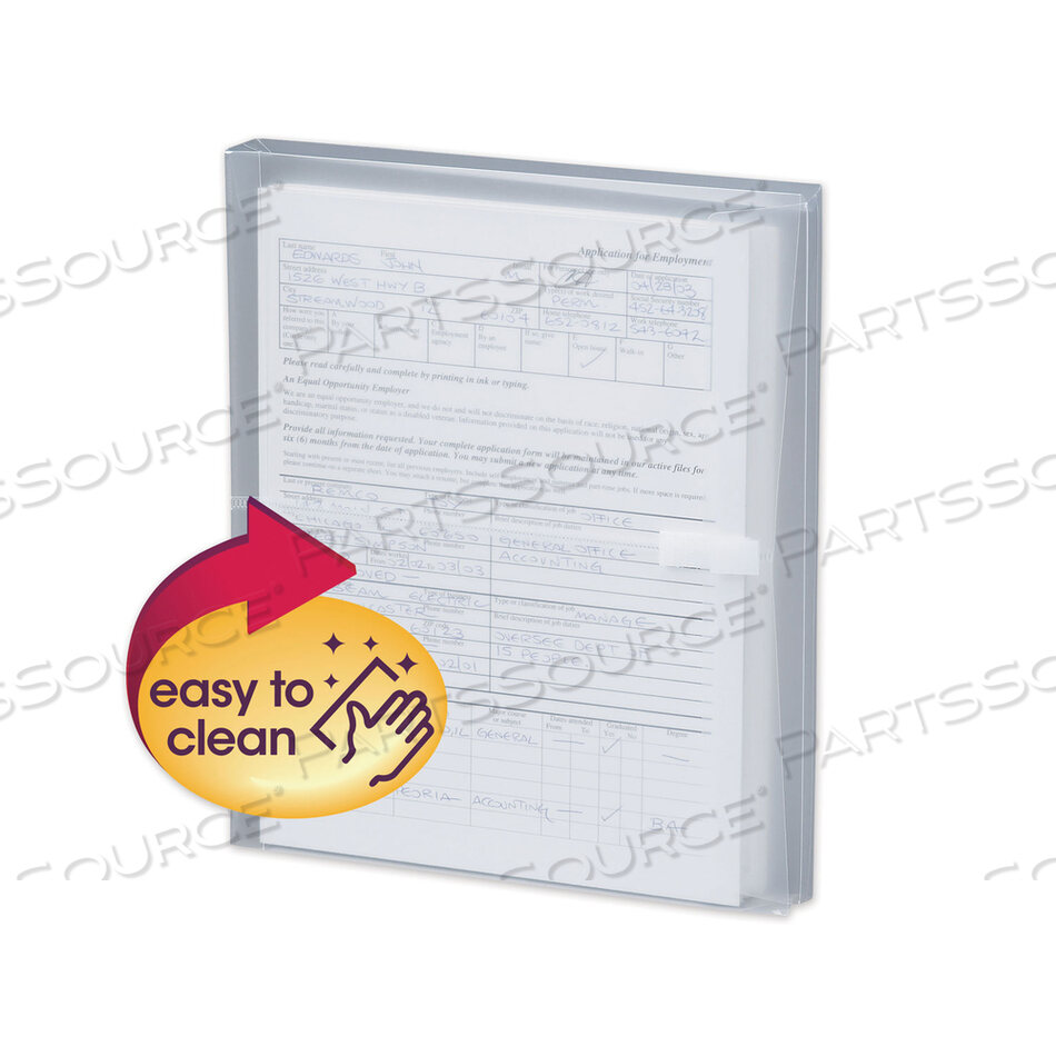 OEM#: 89661POLY SIDE-LOAD КОНВЕРТЫ, СКЛАДЫВАЮЩИЕСЯ, 9,75 X 11,63, ПРОЗРАЧНЫЕ, 5 ШТ./УПАКОВКА от Smead