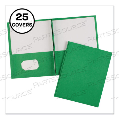 OEM#: 47977TWO-POCKET FOLDER, PRONG FASTENER, 0.5 CAPACITY, 11 X 8.5, GREEN, 25/BOX by Avery