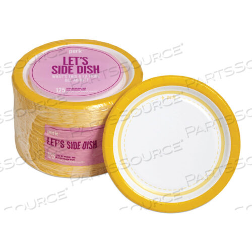 OEM#: PK54328БУМАЖНЫЕ ТАРЕЛКИ ДЛЯ ПОВСЕДНЕВНОГО ОБСЛУЖИВАНИЯ, ДИАМЕТР 6, БЕЛЫЕ/ЖЕЛТЫЕ, 125 ШТ./УПАКОВКА от Perk