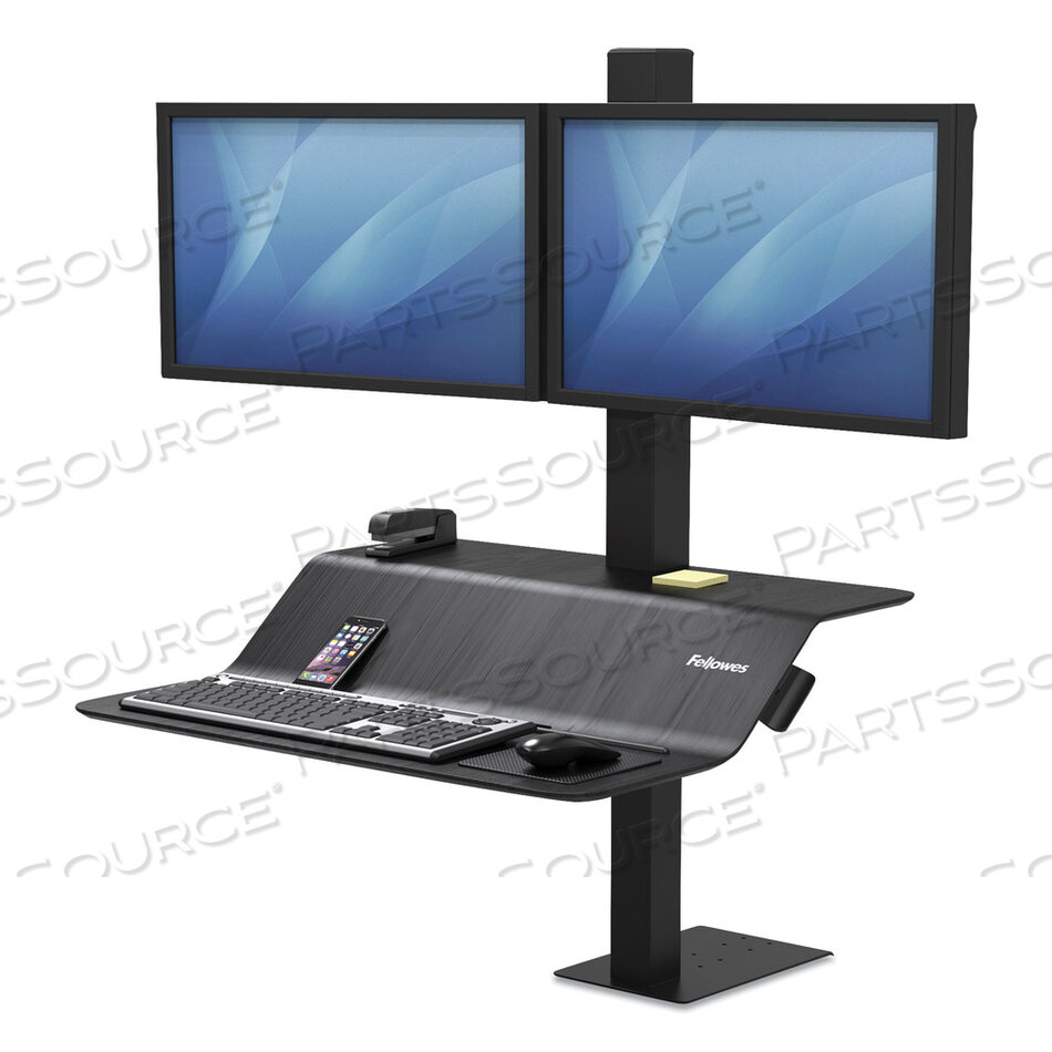 OEM#: 8082001LOTUS VE РАБОЧАЯ СТАНЦИЯ ДЛЯ РАБОТЫ СИДЯ-СТОЯ - ДВОЙНАЯ, 29 X 28,5 X 42,5, ЧЕРНАЯ от Fellowes