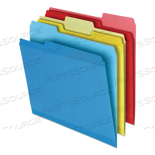 ПАПКА-КОРОБКА ИЗ АРМИРОВАННОГО ПОЛИЭТИЛЕНА, ЯРЛЫКИ ШИРИНОЙ 1/3: АССОРТИМЕНТ, РАЗМЕР LEGAL, РАЗНЫЕ ЦВЕТА, 24 ШТ. В УПАКОВКЕ