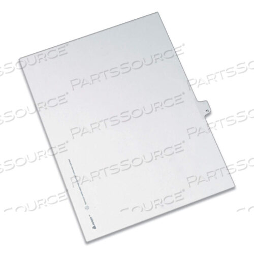 OEM#: 82209PREPRINTED LEGAL EXHIBIT SIDE TAB INDEX DIVIDERS, ALLSTATE STYLE, 10-TAB, 11, 11 X 8.5, WHITE, 25/PACK by Avery