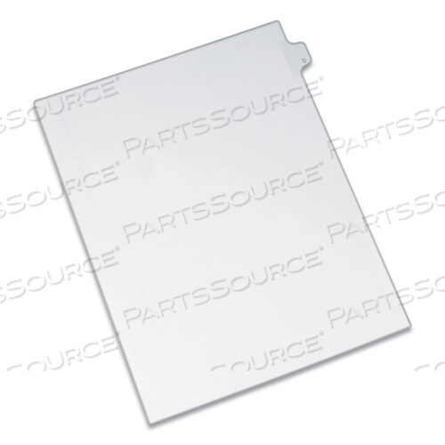 ПРЕДВАРИТЕЛЬНО ОТПЕЧАТАННЫЕ РАЗДЕЛИТЕЛИ ДЛЯ УКАЗАТЕЛЯ С БОКОВЫМИ ВКЛАДКАМИ ДЛЯ ЛЕГАЛЬНЫХ ДОКУМЕНТОВ, СТИЛЬ ALLSTATE, 26 ВКЛАДЫШЕЙ, C, 11 X 8,5, БЕЛЫЕ, 25 ШТ./УПАКОВКА