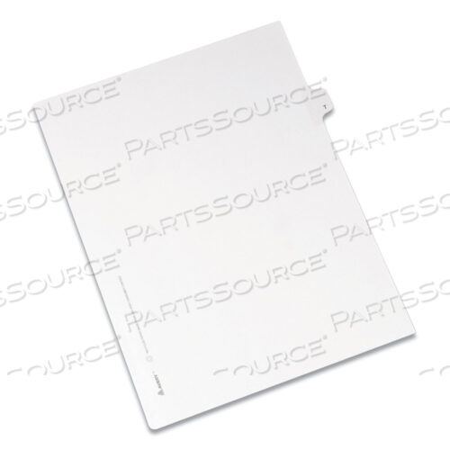 ПРЕДВАРИТЕЛЬНО ОТПЕЧАТАННЫЕ РАЗДЕЛИТЕЛИ ДЛЯ УКАЗАТЕЛЯ С БОКОВЫМИ ВКЛАДКАМИ ДЛЯ ЛЕГАЛЬНЫХ ДОКУМЕНТОВ, СТИЛЬ ALLSTATE, 26 ВКЛАДЫШЕЙ, T, 11 X 8,5, БЕЛЫЕ, 25 ШТ./УПАКОВКА