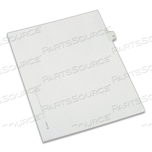 ПРЕДВАРИТЕЛЬНО ОТПЕЧАТАННЫЕ РАЗДЕЛИТЕЛИ ДЛЯ УКАЗАТЕЛЯ С БОКОВЫМИ ВКЛАДКАМИ ДЛЯ ЛЕГАЛЬНЫХ ДОКУМЕНТОВ, СТИЛЬ ALLSTATE, 10 ВКЛАДЫШЕЙ, 19, 11 X 8,5, БЕЛЫЕ, 25 ШТ. В УПАКОВКЕ