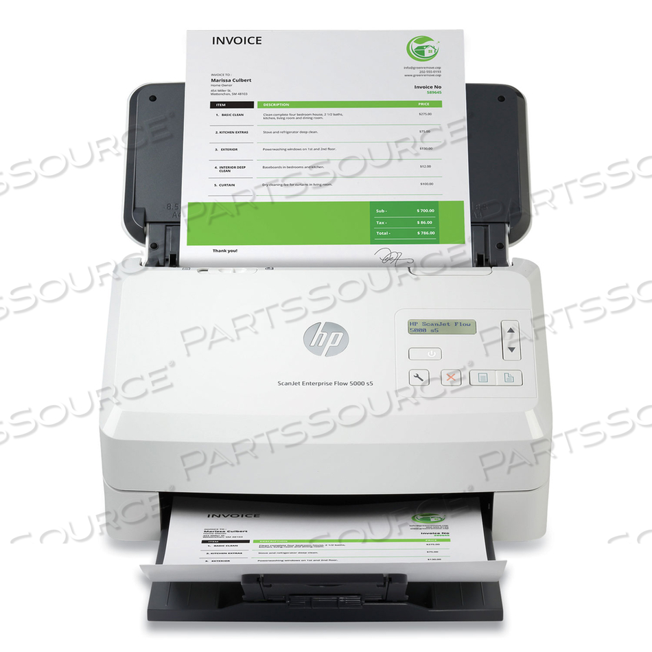 СКАНЕР SCANJET ENTERPRISE FLOW 5000 S5 С ЛИСТОВОЙ ПОДАЧЕЙ, ОПТИЧЕСКОЕ РАЗРЕШЕНИЕ 600 ТОЧЕК/ДЮЙМ, ДВУХСТОРОННЕЕ УСТРОЙСТВО АВТОПОДАЧИ ДОКУМЕНТОВ НА 80 ЛИСТОВ