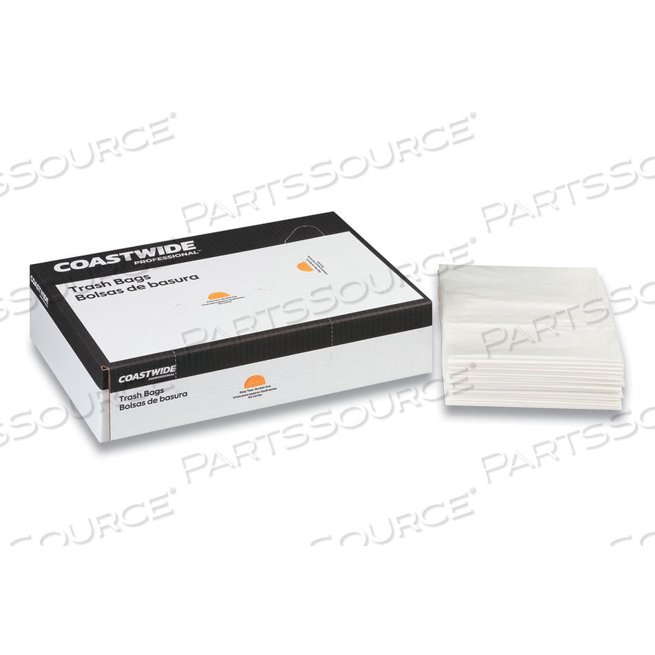 OEM#: CW57405/D4832RCLINEAR НИЗКОЙ ПЛОТНОСТИ ВКЛАДЫШИ ДЛЯ БАНОК, 16 ГАЛЛОНОВ, 0,35 МИЛ, 24 X 32, ПРОЗРАЧНЫЕ, 1000/КОРОБКА от Coastwide Professional