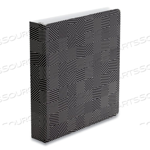 БРОШЮРА PUNCH POP FASHION, 3 КОЛЬЦА, ЕМКОСТЬ 1,5, 11 X 8,5, ЧЕРНО-БЕЛЫЙ ДИЗАЙН С ЛАБИРИНТОМ