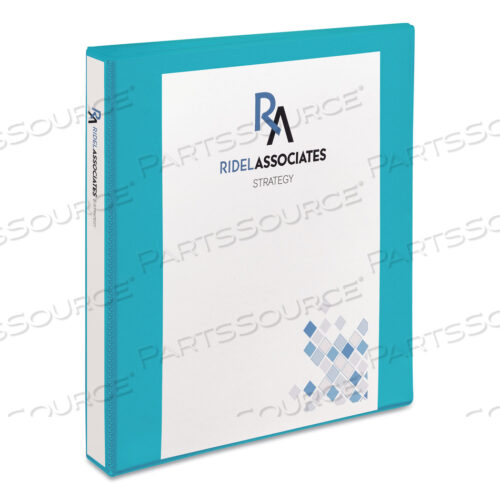 OEM#: 17295ПРОЧНАЯ КНИГА-ПАПКА С КРЕПЕЖОМ И НАКЛОННЫМИ КОЛЬЦАМИ, 3 КОЛЬЦА, 1 ВМЕСТИМОСТЬ, 11 X 8,5, AQUA от Avery