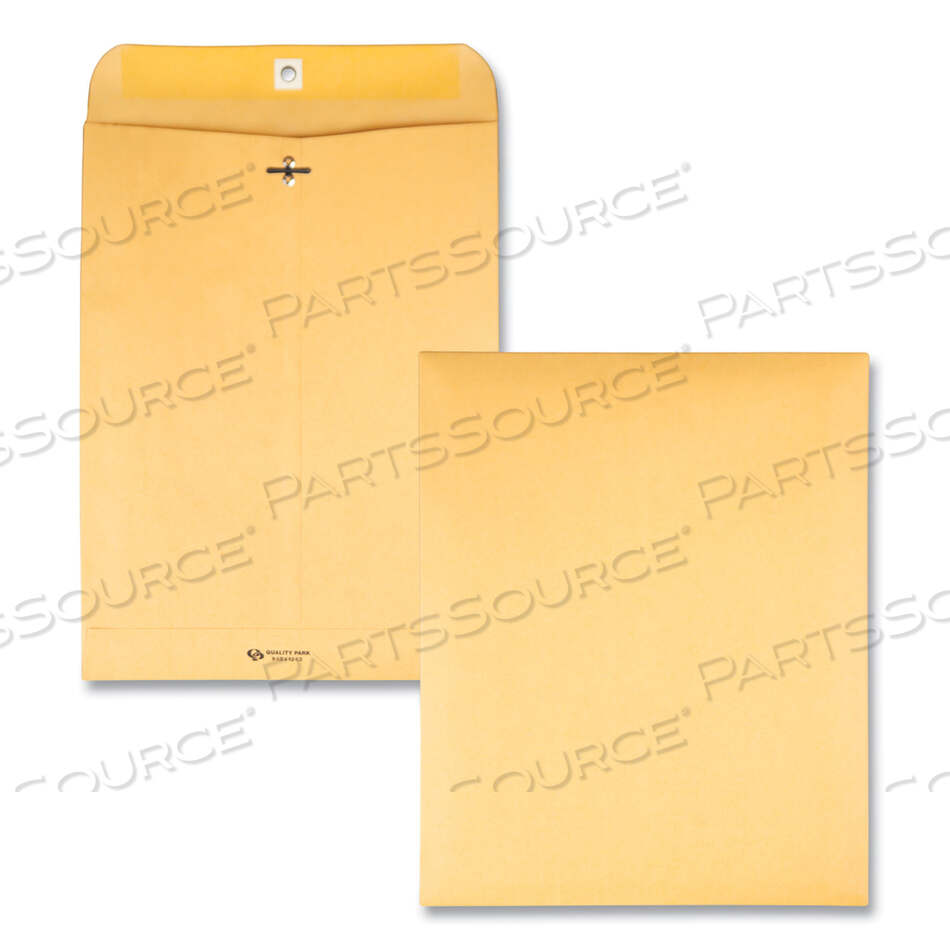 OEM#: QUA37793КОНВЕРТ С ЗАЖИМОМ, 32 ФУНТА BOND WEIGHT CRAFT, #12 1/2, КВАДРАТНЫЙ КЛАПАН, ЗАСТЕЖКА/ПРОКЛЕЙКА, 9,5 X 12,5, КОРИЧНЕВАЯ КРАФТ-БУМАГА, 100 ШТ./КОРОБКА от Quality Park Products