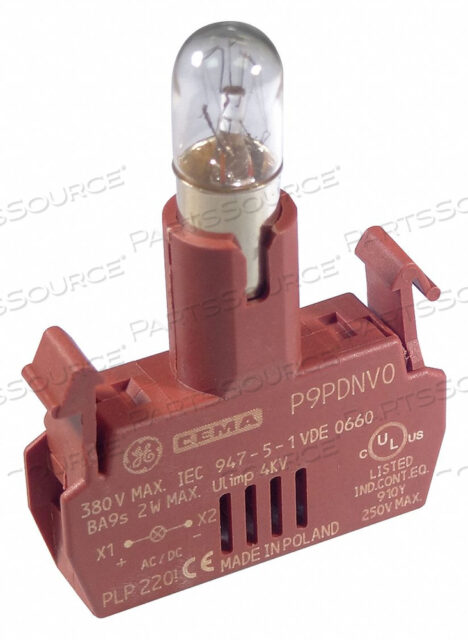 МОДУЛЬ ЛАМПЫ С ЛАМПОЧКОЙ 22 ММ 24 В ПЕРЕМЕННОГО/ПОСТОЯННОГО ТОКА