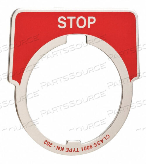 OEM#: 9001KN202ЛЕГЕНДНАЯ ПЛАСТИНА ПОЛУКРУГЛЫЙ СТОП БЕЛЫЙ/КРАСНЫЙ от APC / American Power Conversion