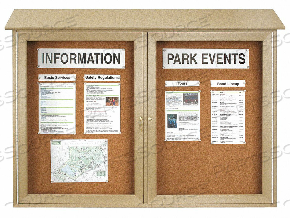 OEM#: UVDD4530-SANDENCLOSED BULLETIN BOARD TACK 30 X45 от United Visual Products