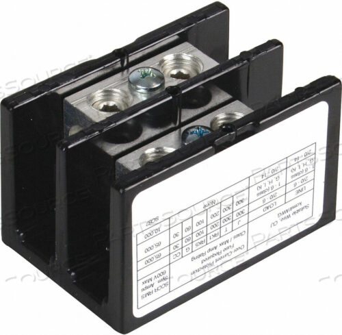 OEM#: 9080LBA262101PWR DIST BLOCK 175A 2P 2/0-14 AWG 600VAC квадратный D