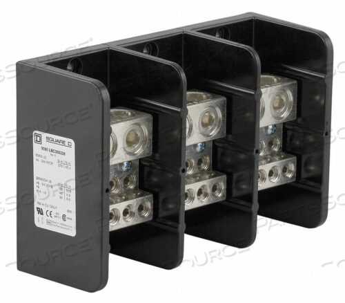 OEM#: 9080LBC365208PWR DIST BLOCK 760A 3P 2AWG-500 MCM 600V от Square D