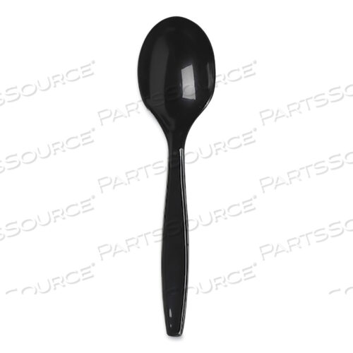ИНДИВИДУАЛЬНО УПАКОВАННЫЕ ТЯЖЕЛЫЕ ЛОЖКИ ДЛЯ СУПОВ, ПОЛИПРОПИЛЕН, ЧЕРНЫЕ, 1000 ШТ./КОРОБКА