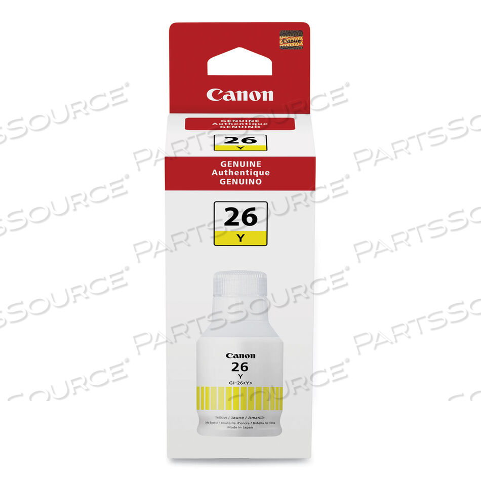 OEM#: 4423C0014423C001 (GI-26) ЧЕРНИЛА, РЕСУРС 14 000 СТРАНИЦ, ЖЕЛТЫЕ от Canon (бытовая электроника)