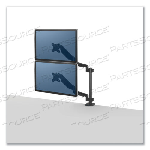 OEM#: 8043401PLATINUM SERIES ДВОЙНОЙ СТЕКОЛЬНЫЙ КРОНШТЕЙН ДЛЯ 27 МОНИТОРОВ, ВРАЩЕНИЕ НА 360 ГРАДУСОВ, НАКЛОН НА 180 ГРАДУСОВ, ПАНОРАМИРОВАНИЕ НА 360 ГРАДУСОВ, ЧЕРНЫЙ, ПОДДЕРЖИВАЕТ ГРУЗ 22 ФУНТА от Fellowes