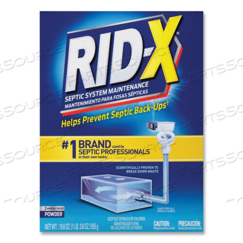 OEM#: 19200-80307КОНЦЕНТРИРОВАННЫЙ ПОРОШОК ДЛЯ ОБРАБОТКИ СЕПТИЧЕСКИХ СИСТЕМ, 19,6 УНЦИЙ, 6/КОРОБКА от RID-X