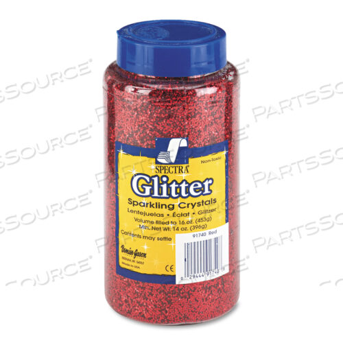 OEM#: 91740SPECTRA GLITTER, 0,04 ГЕКСАГОЛЬНЫЕ КРИСТАЛЛЫ, КРАСНЫЕ, 16 УНЦИЙ, ШЕЙКЕР-ТОП, банка от Pacon