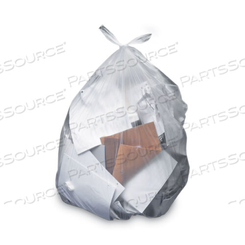 LINEAR LOW-DENSITY CAN LINERS, 55-60 GAL, 2 MIL, 36 X 58, CLEAR, 100/CARTON