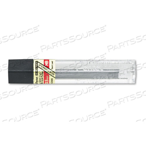 OEM#: C505HBSUPER HI-POLYMER LEAD REFILLS, 0,5 ММ, HB, ЧЕРНЫЙ, 12/TUBE от Pentel of America