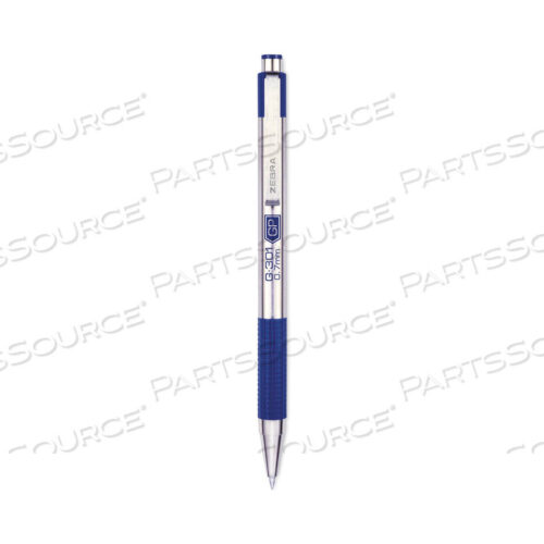 OEM#: 41321G-301 ГЕЛЕВАЯ РУЧКА, ВЫДВИЖНАЯ, СРЕДНЯЯ 0,7 ММ, СИНИЕ ЧЕРНИЛА, НЕРЖАВЕЮЩАЯ СТАЛЬ/СИНИЙ КОРПУС от Zebra Pen Corporation