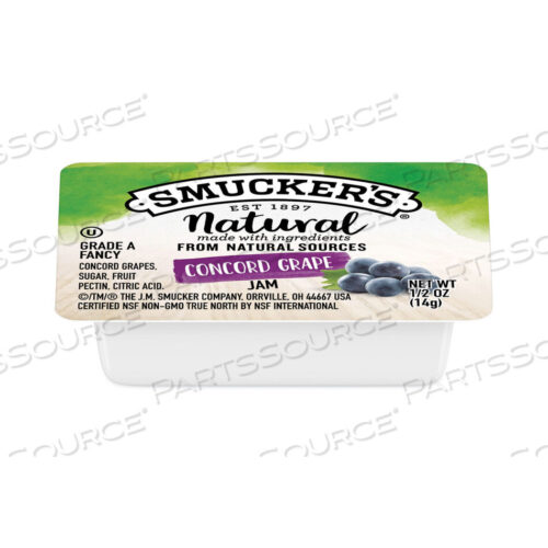 OEM#: 5150008202SMUCKERS 1/2 УНЦИИ НАТУРАЛЬНОГО ДЖЕМА, КОНТЕЙНЕР 0,5 УНЦИИ, ВИНОГРАД КОНКОРД, 200 ШТУК В КОРОБКЕ от Smuckers