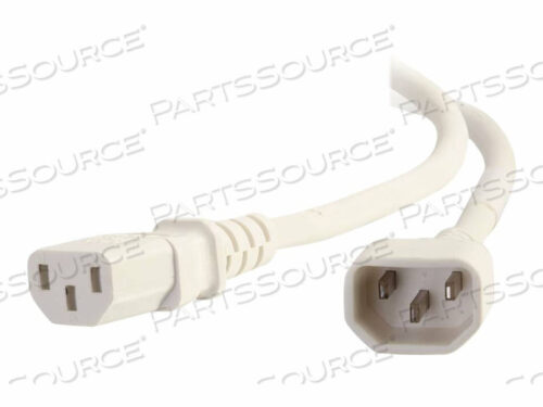 OEM#: 17527ШНУР ПИТАНИЯ, 1 ФУТ, 15 А, 250 В, IEC 320-C14 НА IEC 320-C13, БЕЛЫЙ от Legrand AV (C2G)