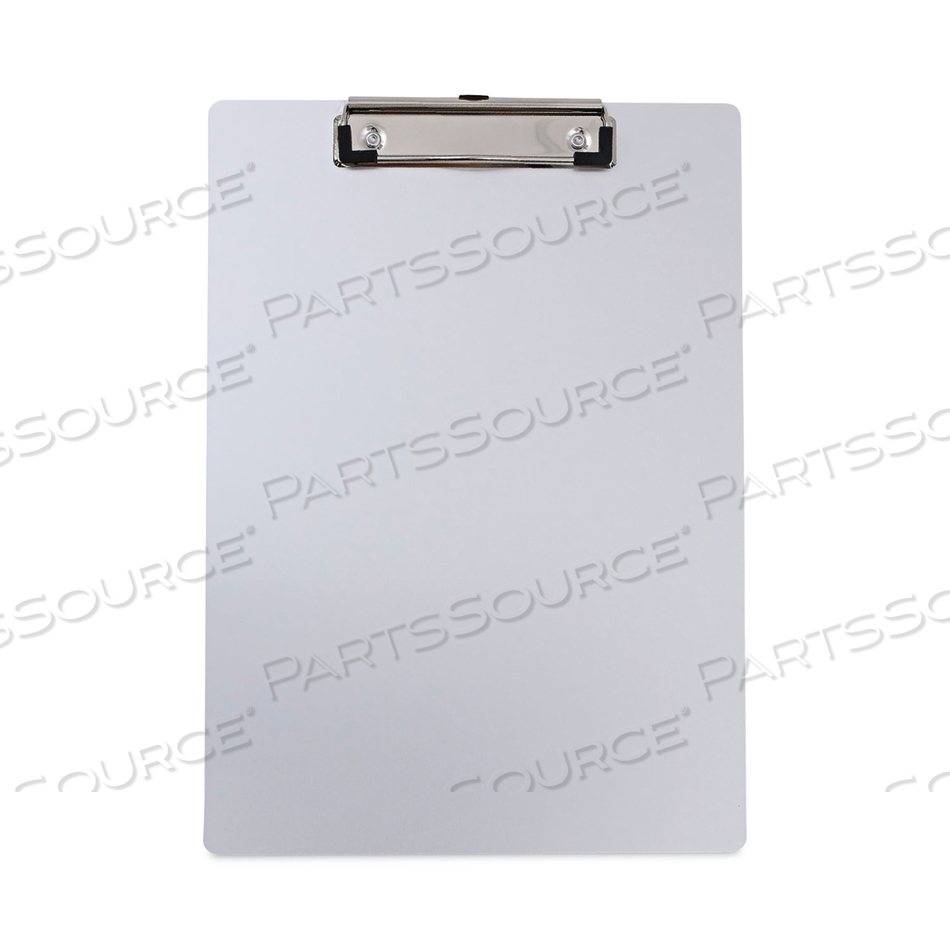 OEM#: UNV40301ALUMINUM CLIPBOARD WITH LOW PROFILE CLIP, 0.5 CLIP CAPACITY, HOLDS 8.5 X 11 SHEETS, ALUMINUM by Universal