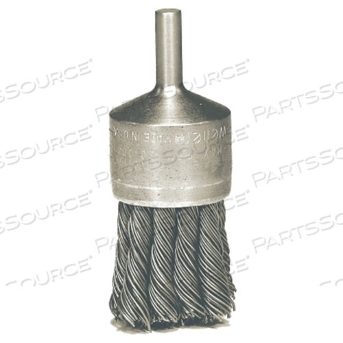 OEM#: 10029 ЩЕТКА ИЗ ПРОВОЛОЧНОЙ УЗЕЛКИ, НЕРЖАВЕЮЩАЯ СТАЛЬ, ДИАМЕТРОМ 3/4 ДЮЙМА X ПРОВОЛОКА 0,014 ДЮЙМА, 25000 ОБ/МИН, 1 шт./шт. от Weiler
