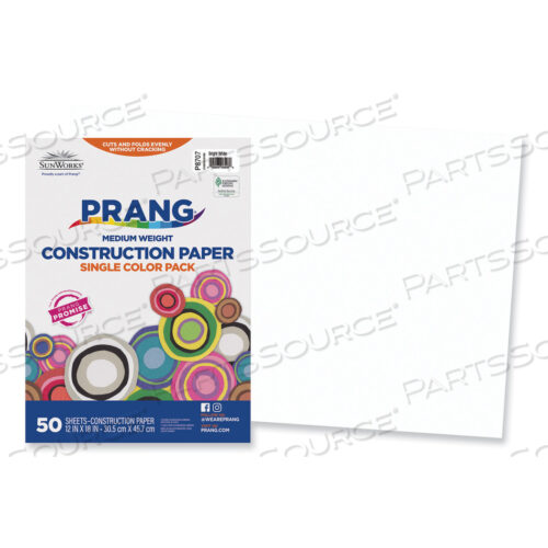 OEM#: 8707SUNWORKS CONSTRUCTION PAPER, 50 ФУНТОВ, 12 X 18, ЯРКО-БЕЛАЯ, 50/УПАКОВКА от Prang