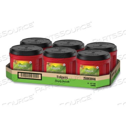 КОФЕ, SIMPLY SMOOTH, КАНИСТРА 27 УНЦИЙ, 6 ШТУК В КОРОБКЕ