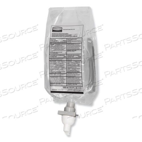 OEM#: 2080803AUTOFOAM СМЕННЫЙ БЛОК С СПИРТОВЫМ ПЕННЫМ ДЕЗИНФИЦИРУЮЩИМ СРЕДСТВОМ ДЛЯ РУК, ПРОЗРАЧНЫЙ, 1000 МЛ, БЕЗ ОТДЫХА, 4 ШТ./КОРОБКА от Rubbermaid Medical Division